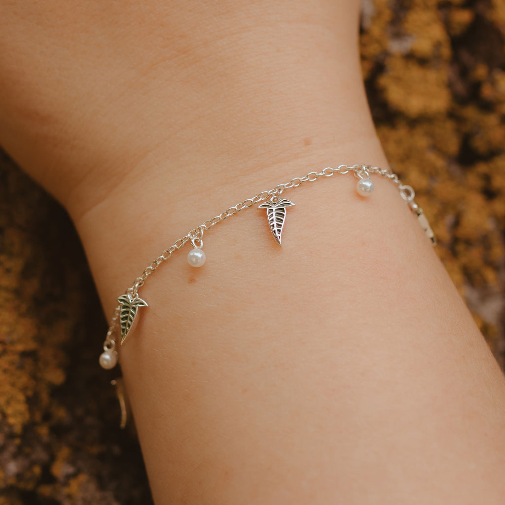 Image produit Bracelet Feuille Elfique en Argent 925 - Le Seigneur des Anneaux