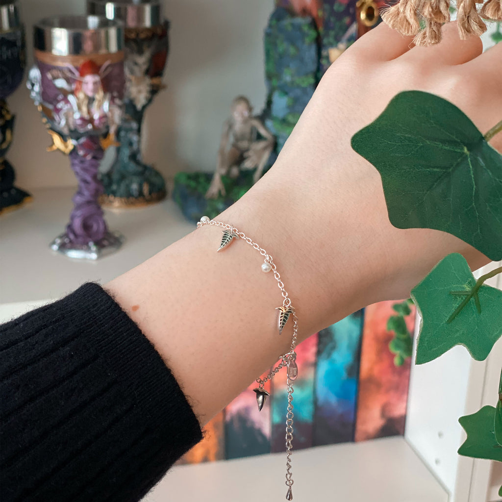 Image produit Bracelet Feuille Elfique en Argent 925 - Le Seigneur des Anneaux