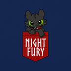 Image produit Dragons - T-Shirt de poche Night Fury bleu