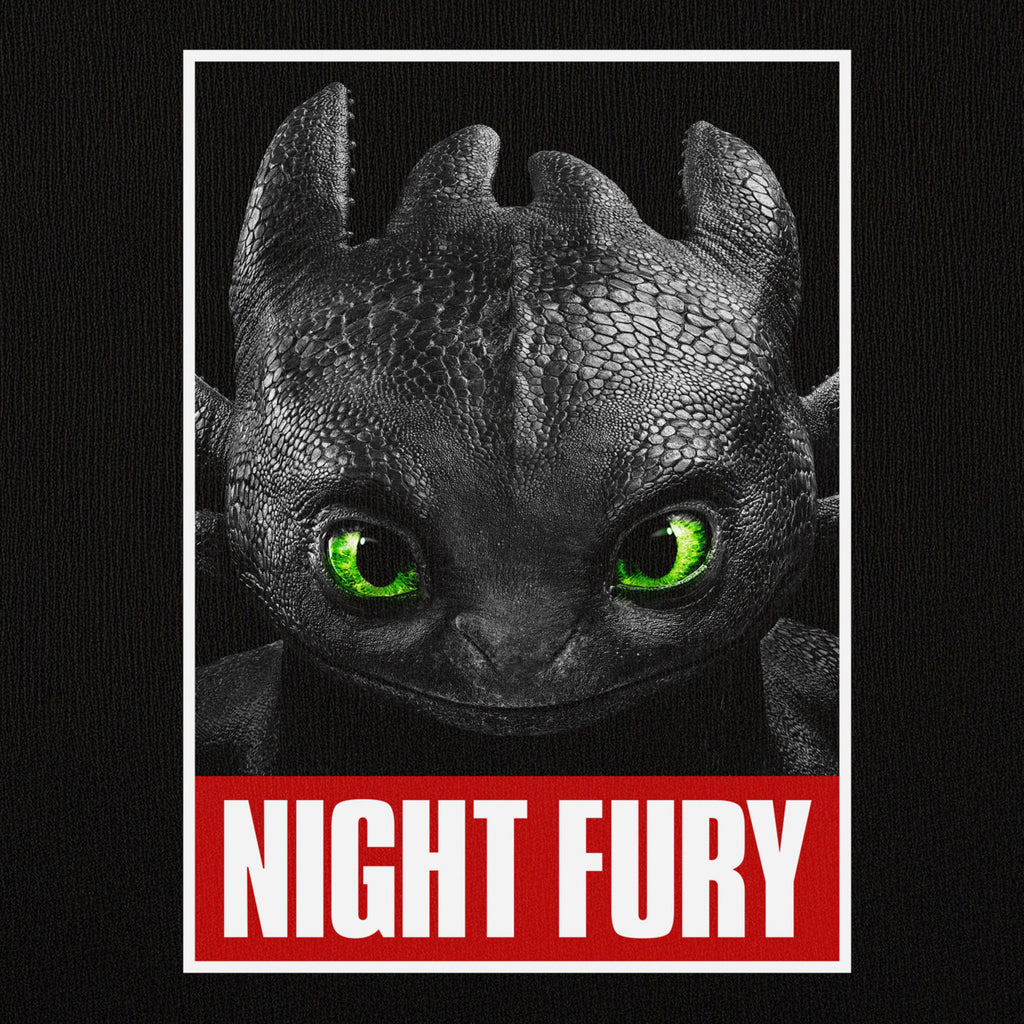 Image produit Dragons - T-shirt Poster Night Fury Noir