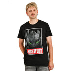 Image produit Dragons - T-shirt Poster Night Fury Noir