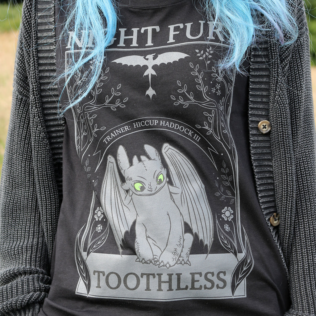 Image produit Dragons - T-shirt Femme Night Fury Noir