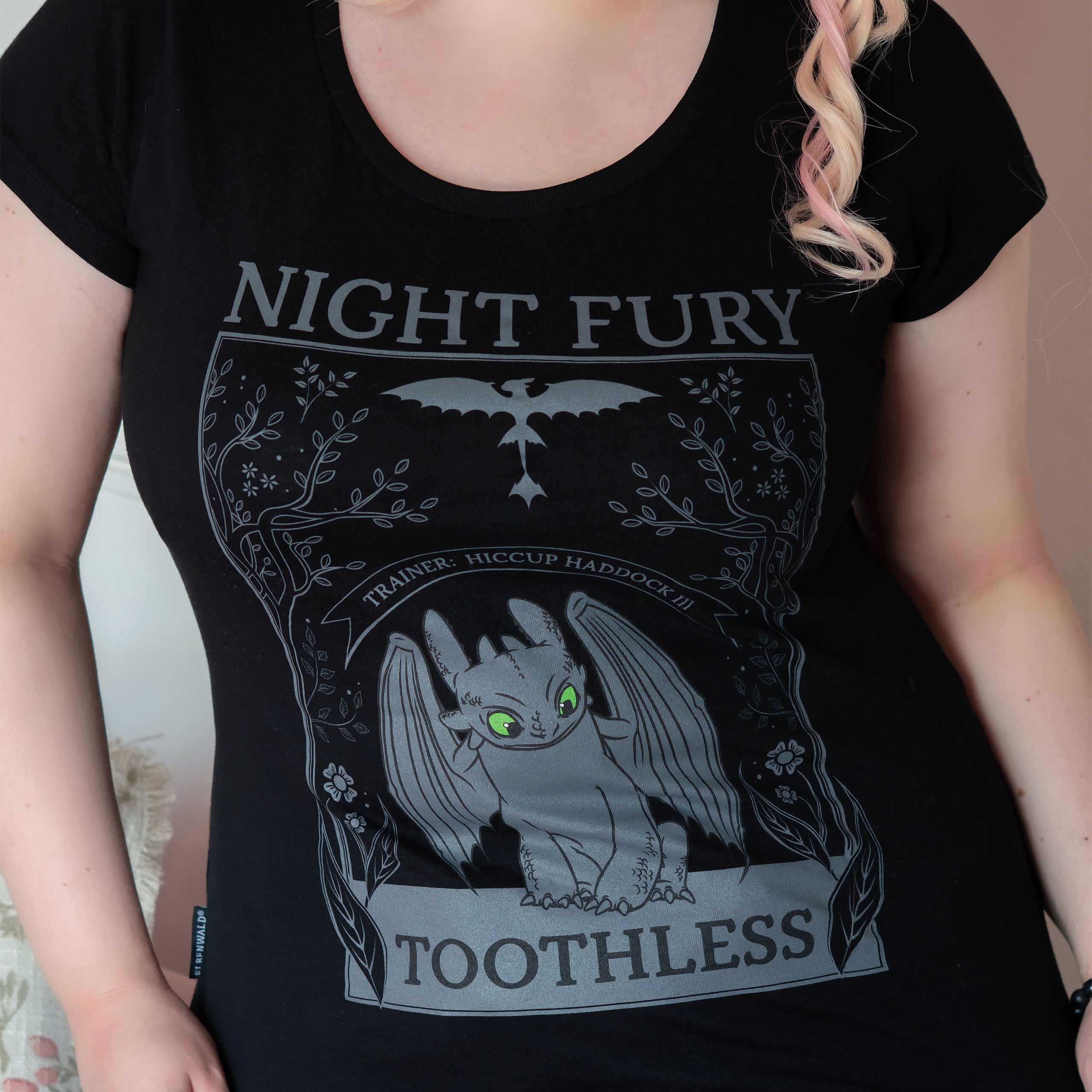 Image produit Dragons - T-shirt Femme Night Fury Noir
