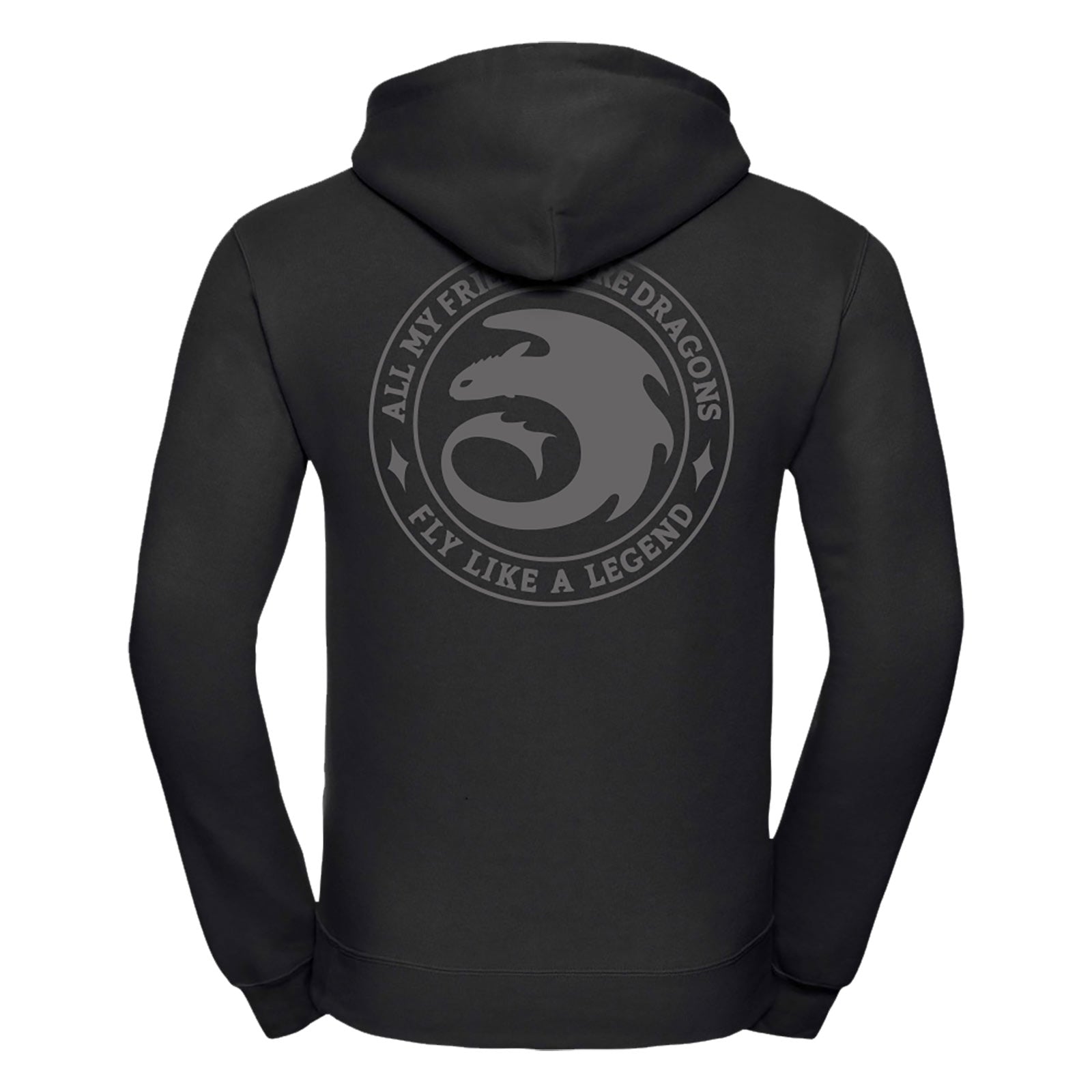 Image produit Dragons - Sweat à capuche Night Fury Legend noir