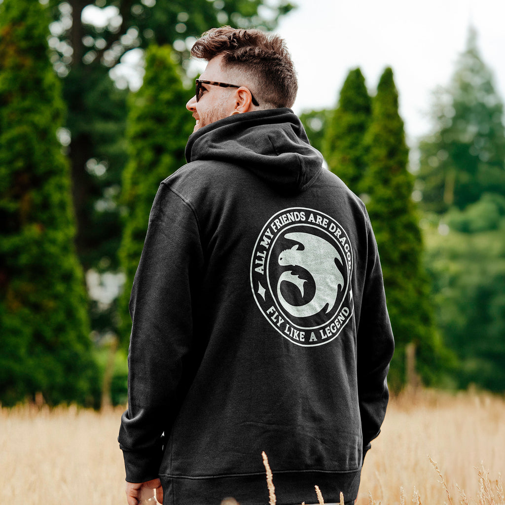 Image produit Dragons - Sweat à capuche Night Fury Legend noir