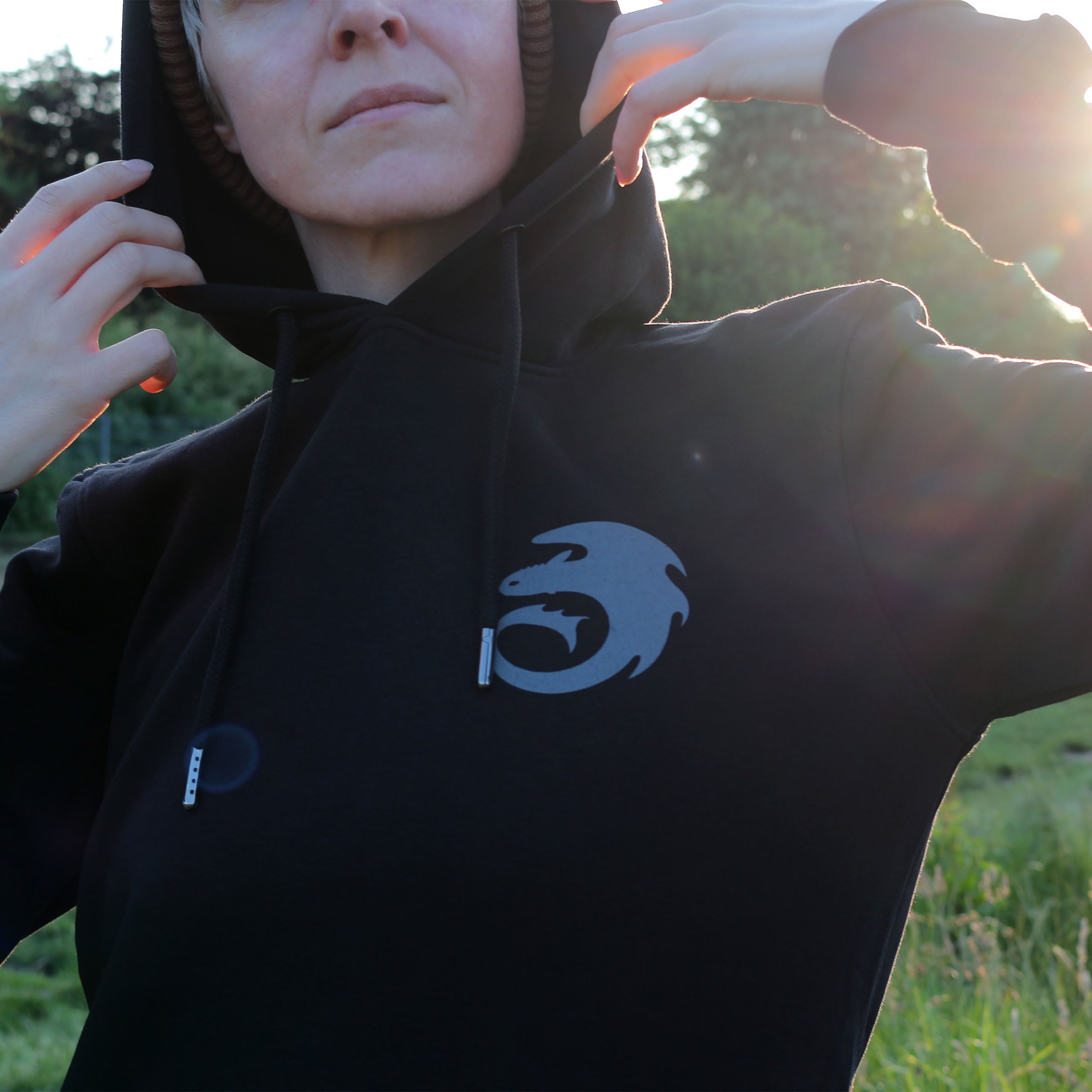 Image produit Dragons - Sweat à capuche Night Fury Legend noir