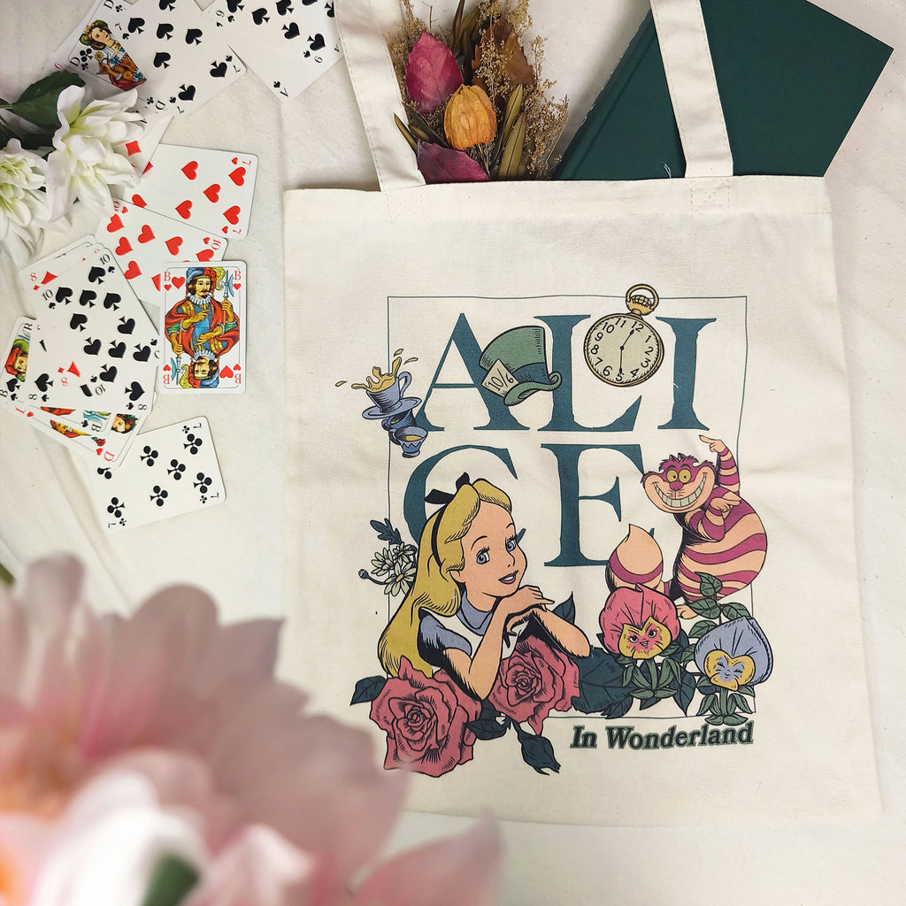 Image produit Alice au Pays des Merveilles - Sac en toile Fleur