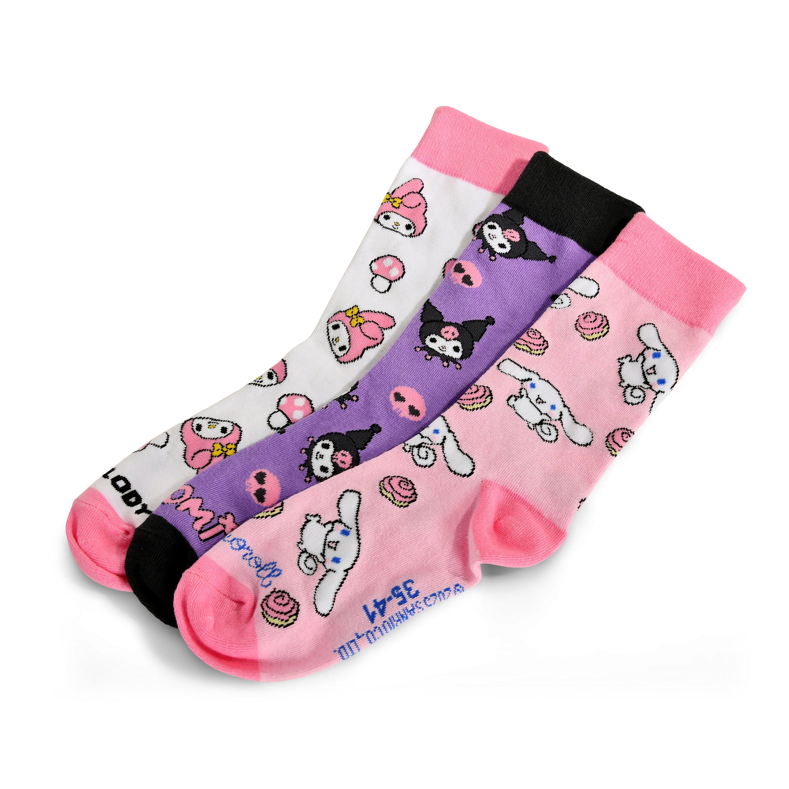 Image produit Sanrio - Hello Kitty and Friends lot de 3 paires de chaussettes en boîte cadeau
