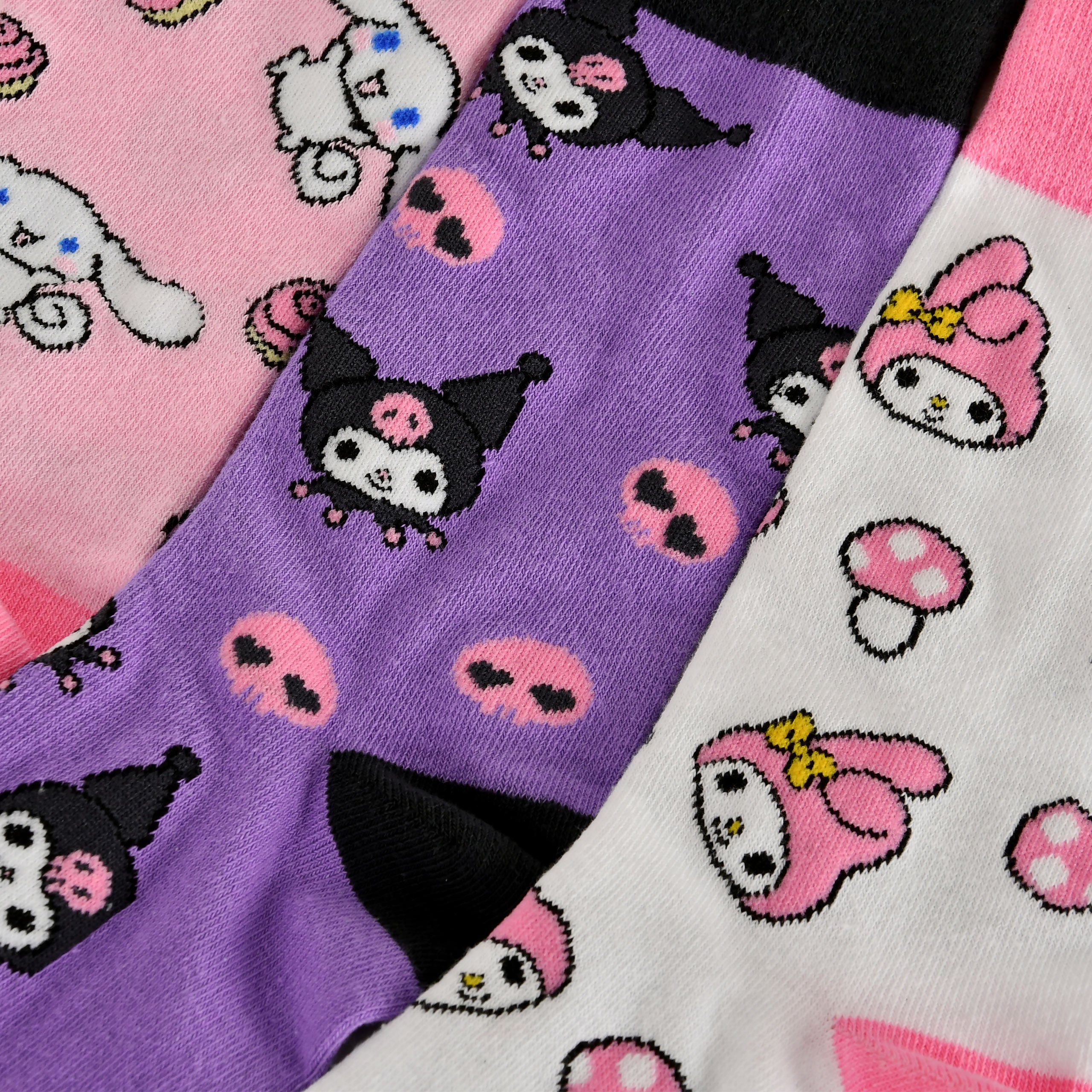 Image produit Sanrio - Hello Kitty and Friends lot de 3 paires de chaussettes en boîte cadeau