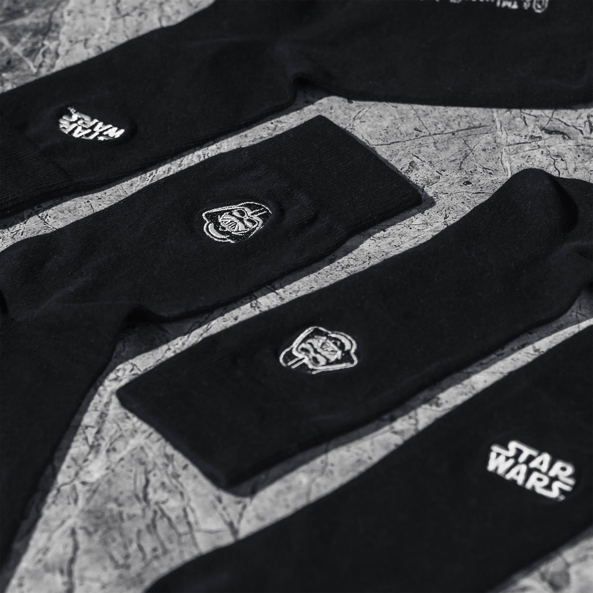 Image produit Star Wars - Lot de 2 paires de chaussettes logo Dark Vador noir