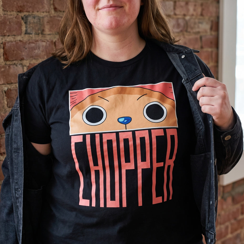 Image produit One Piece - T-Shirt Tony Chopper Eyes noir