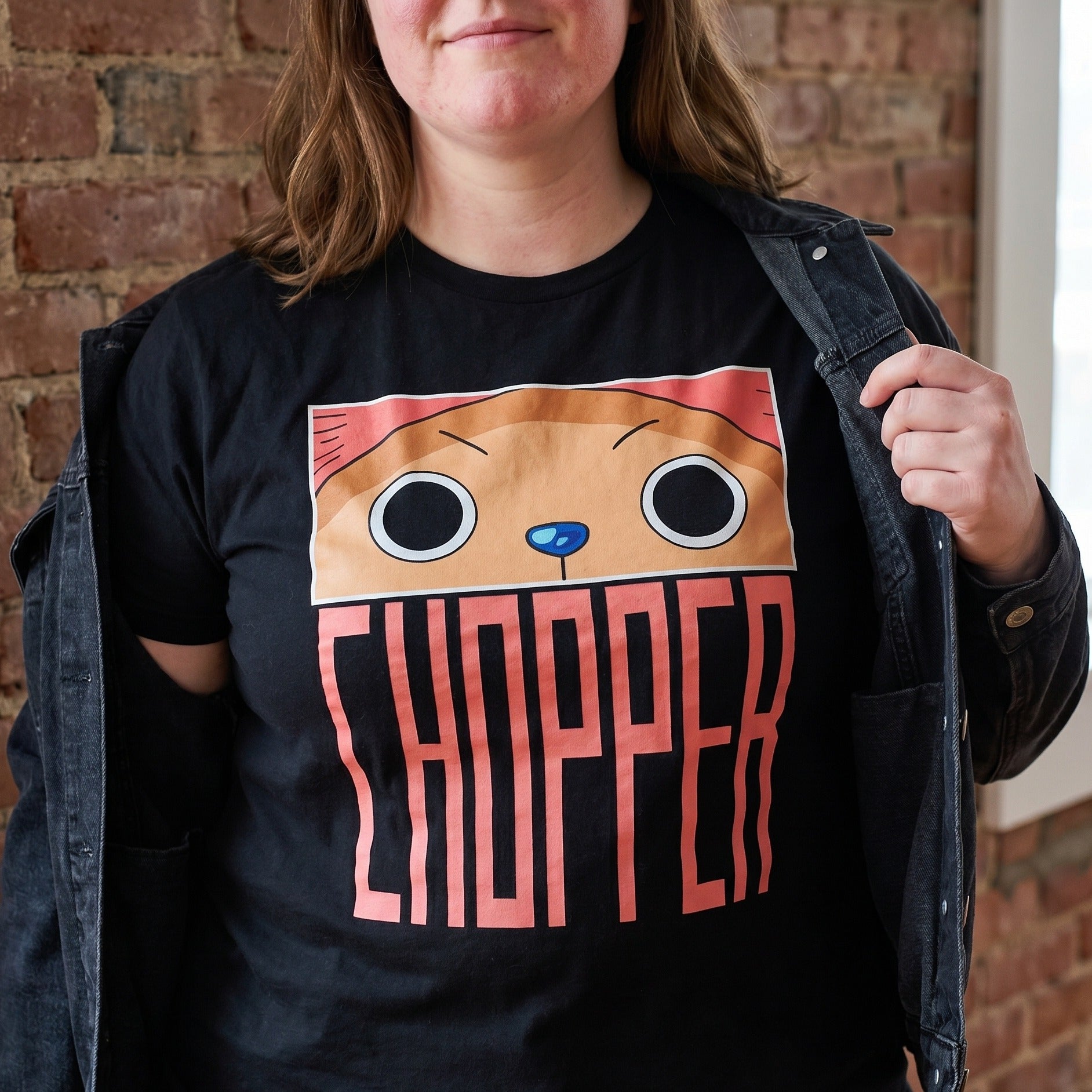 Image produit One Piece - T-Shirt Tony Chopper Eyes noir
