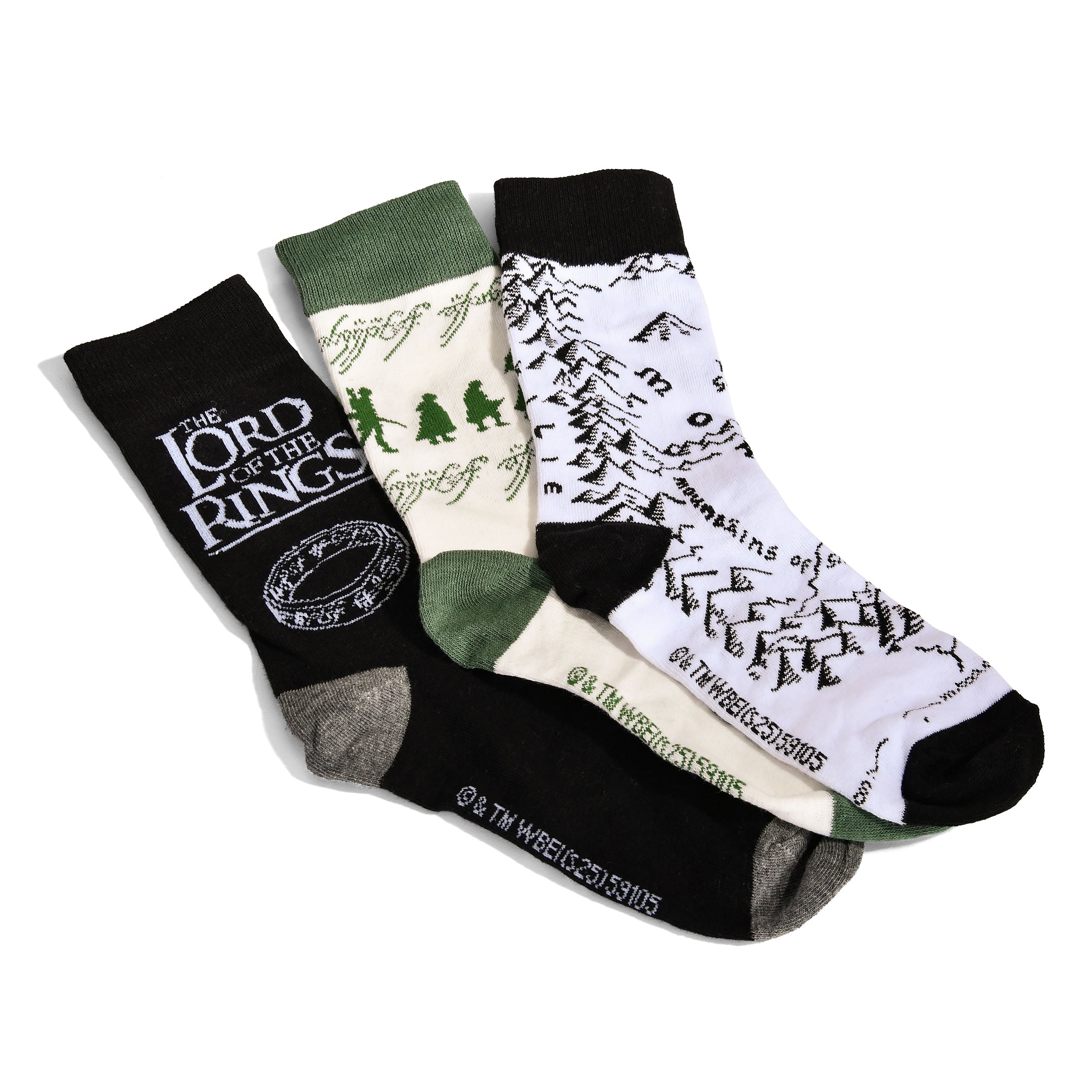 Image produit Le Seigneur des Anneaux - Les Compagnons chaussettes lot de 3 dans une boîte cadeau