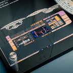 Image produit Plaque murale Enterprise NCC-1701-D avec réplique de modèle - Star Trek