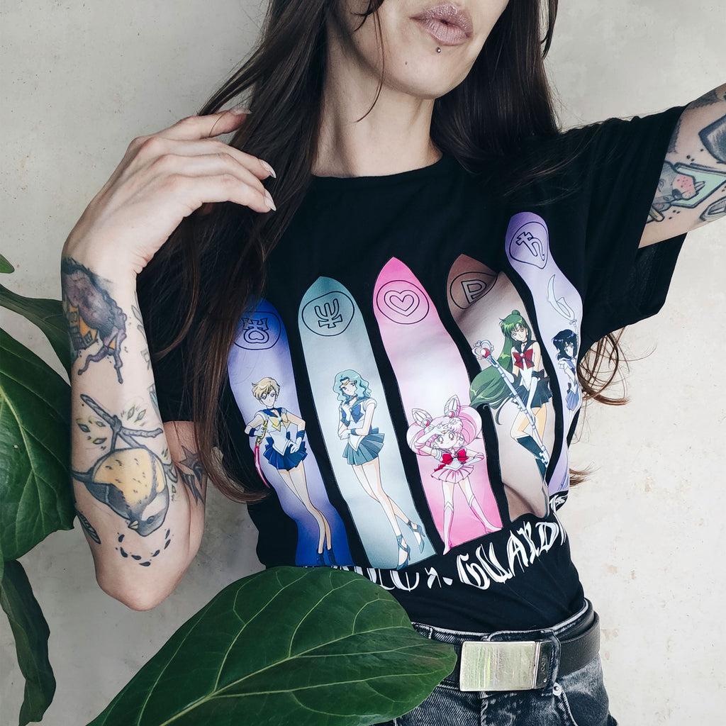 Image produit Sailor Moon - Sailor Guardians Outer Senshi T-shirt noir
