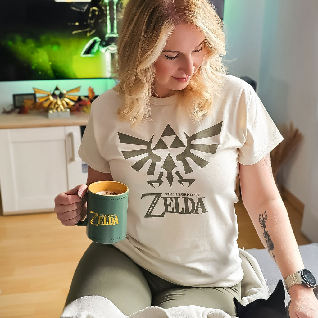 Image produit Zelda - T-shirt logo iconique beige