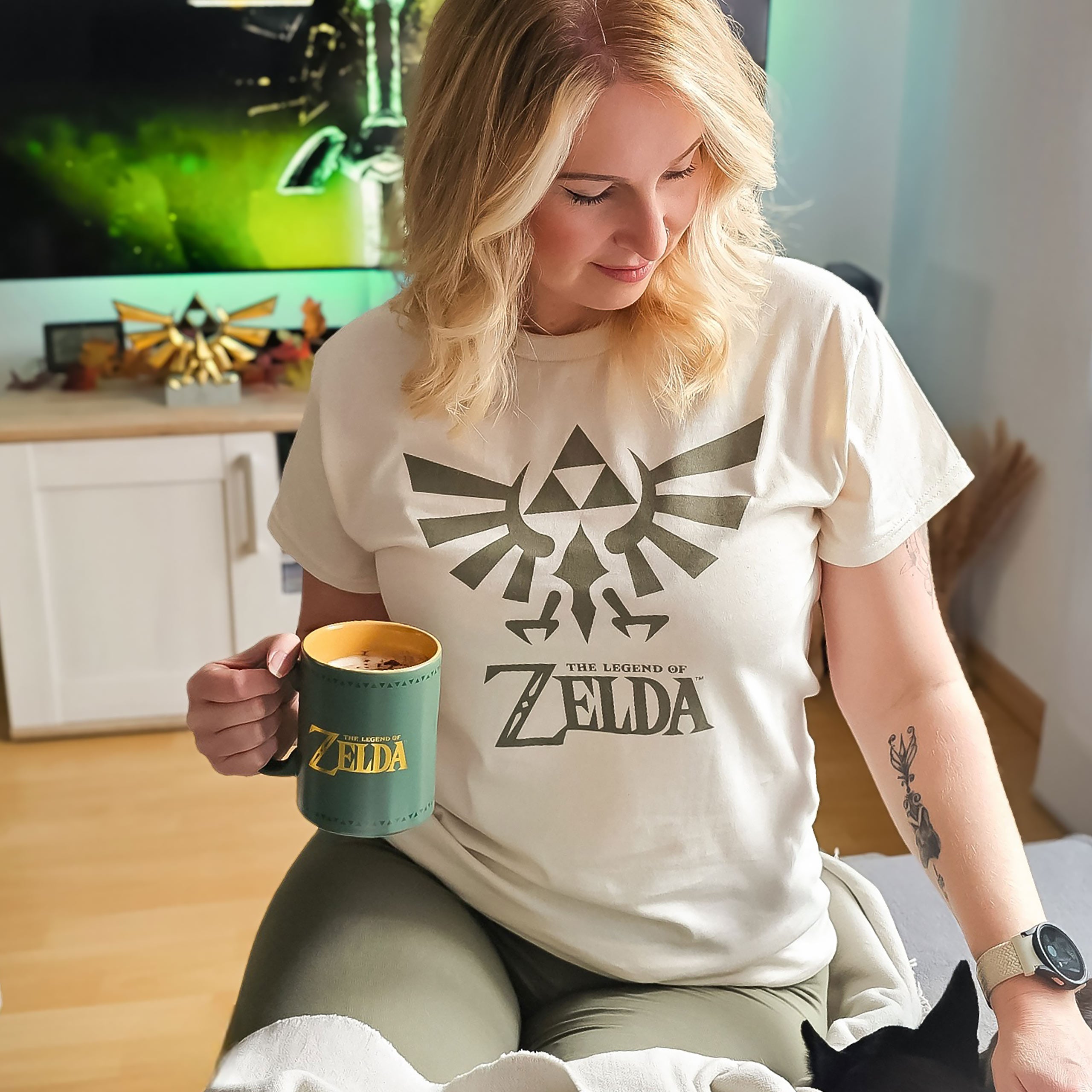 Image produit Zelda - T-shirt logo iconique beige