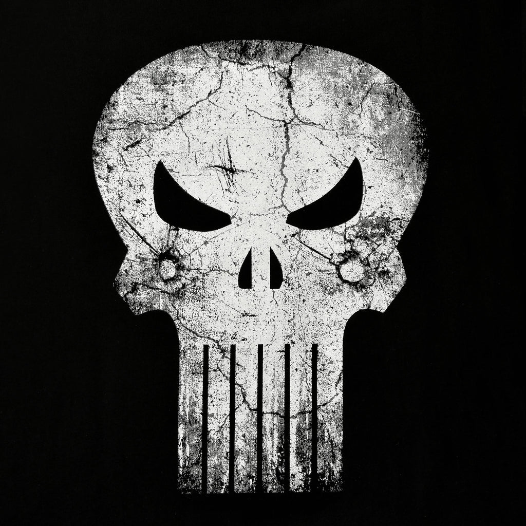 Image produit Punisher - T-shirt noir avec logo Skull Distress
