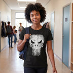 Image produit Punisher - T-shirt noir avec logo Skull Distress
