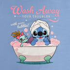 Image produit Stitch Wash Away T-shirt long bleu - Lilo & Stitch