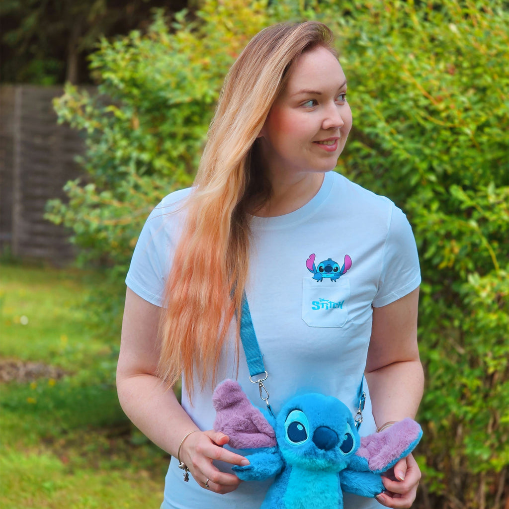 Image produit T-shirt de poche Stitch blanc - Lilo & Stitch