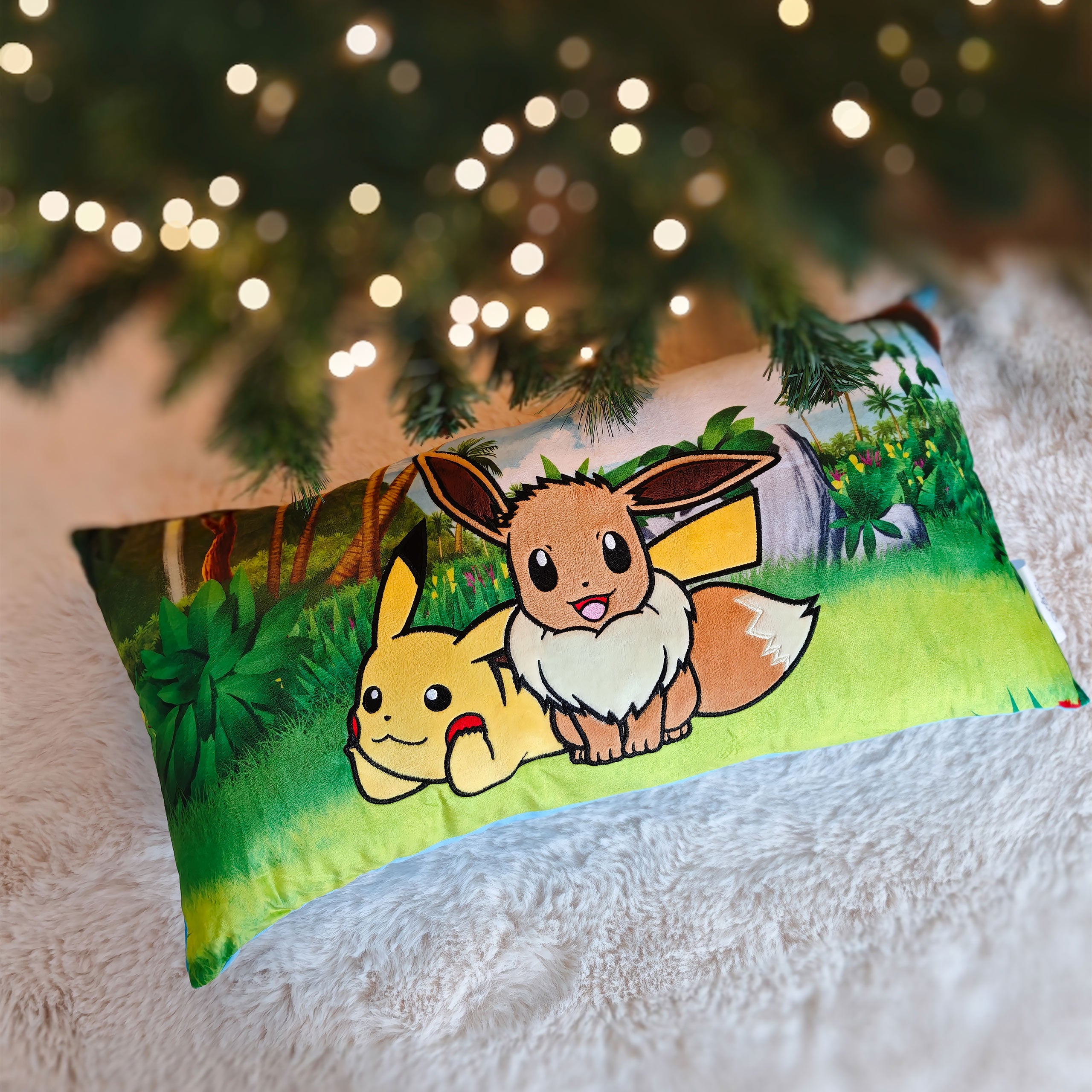 Image produit Pokémon - Coussin Pikachu et Évoli