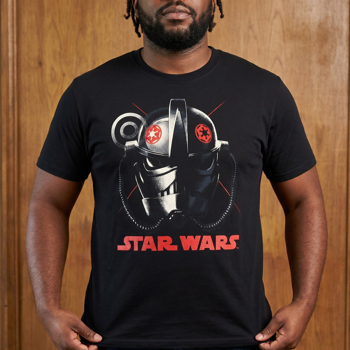 Image produit Star Wars - Andor T-shirt casque TIE Avenger noir