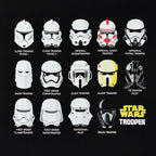 Image produit T-shirt collage de casque Stormtrooper noir - Star Wars