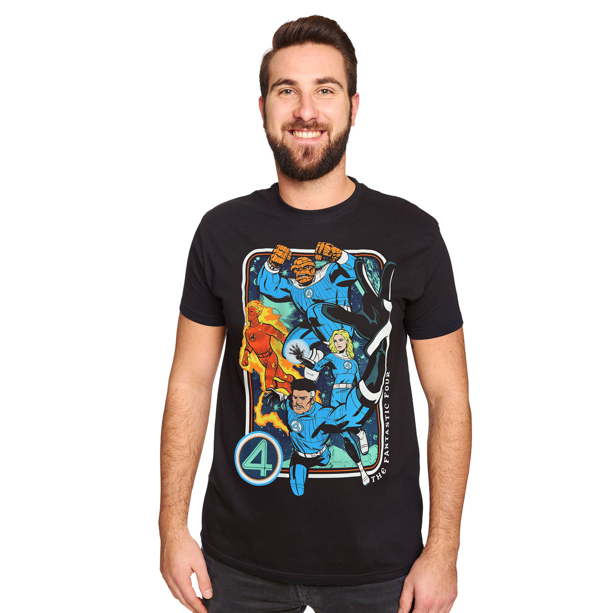 Image produit Fantastic Four - T-Shirt Personnages noir