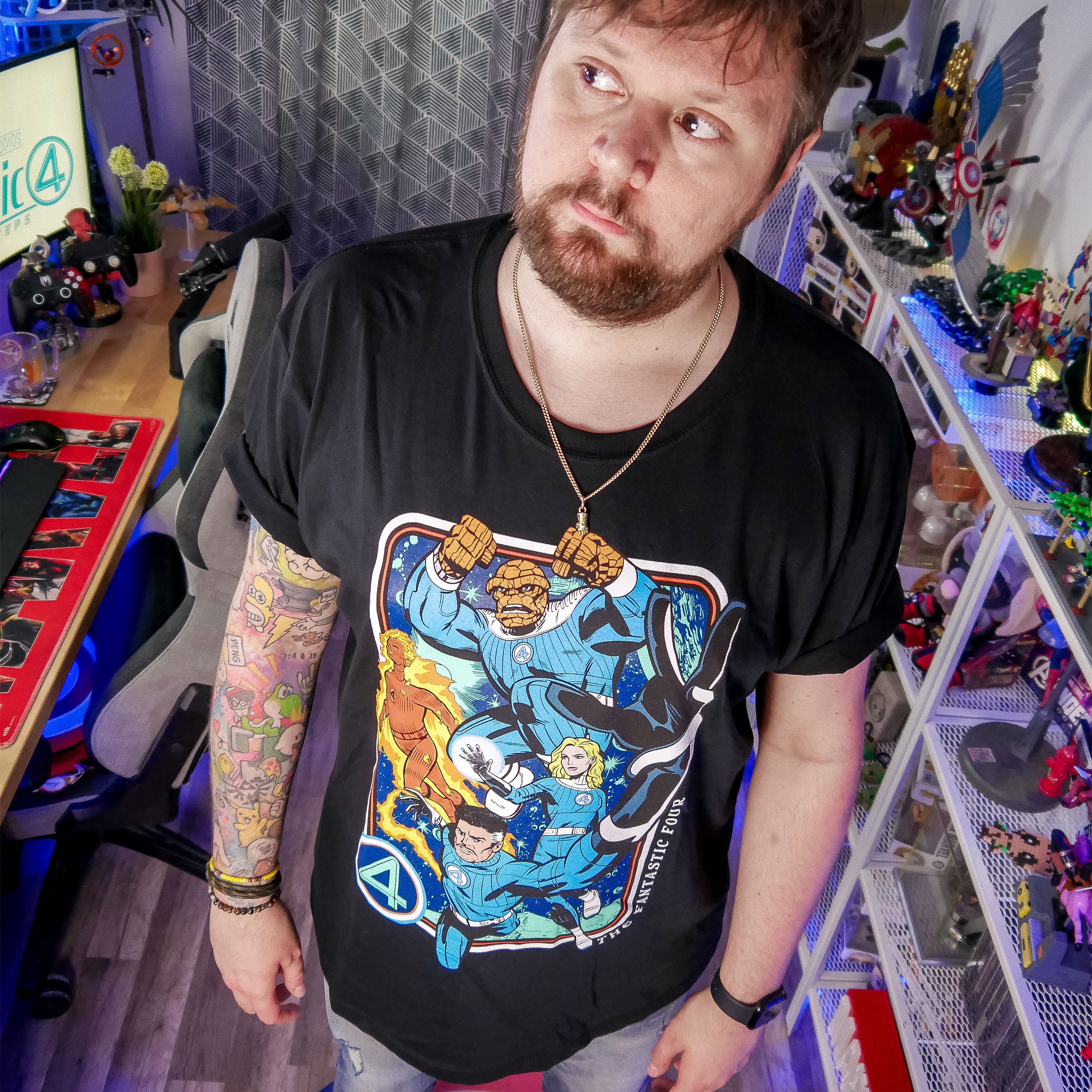 Image produit Fantastic Four - T-Shirt Personnages noir