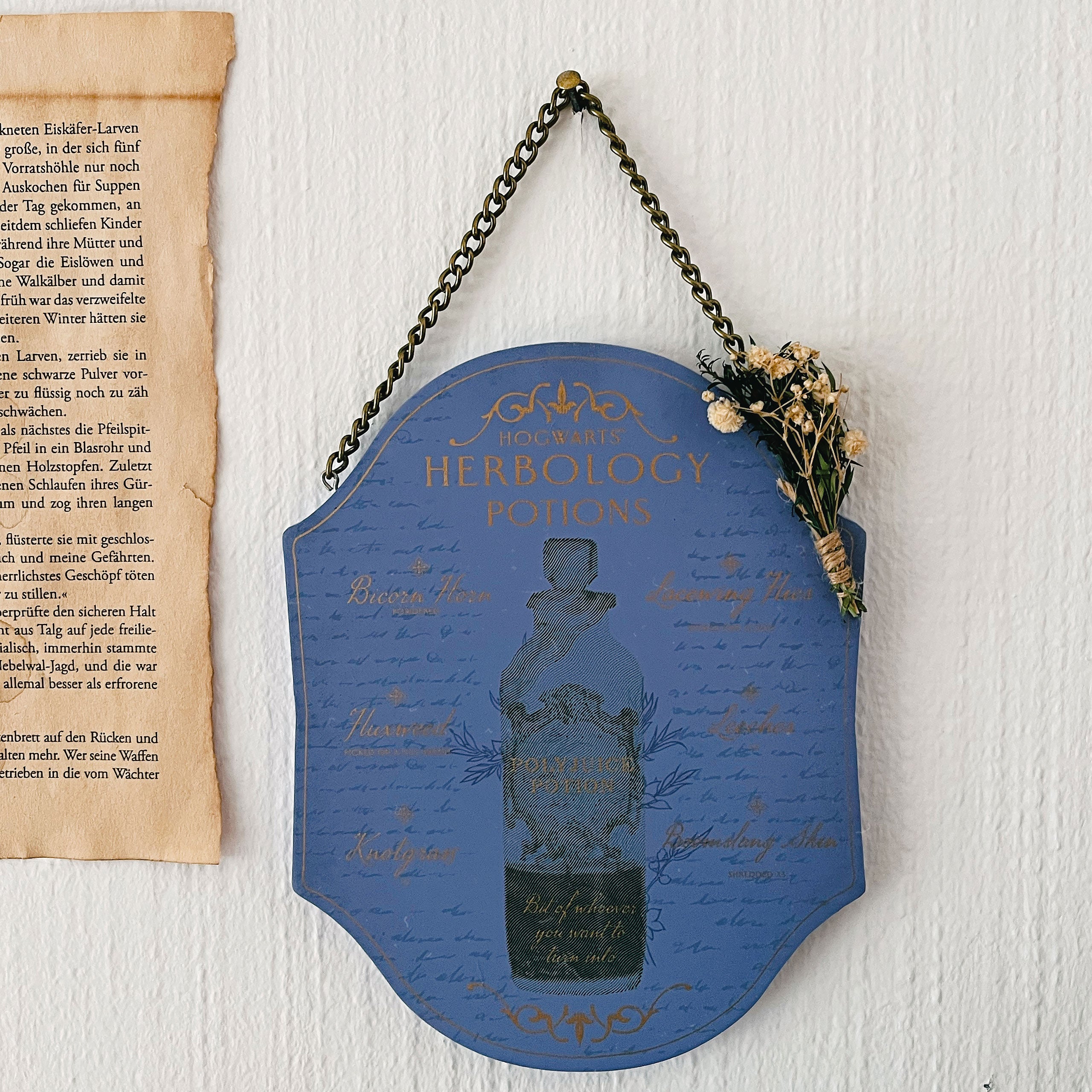 Image produit Harry Potter - Tableau mural en bois Herboristerie et Potions