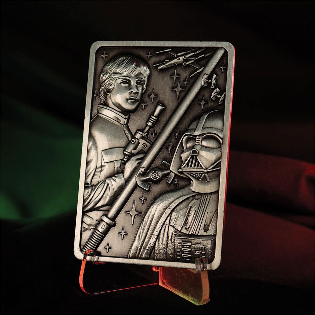 Image produit Star Wars - Réplique de lingot en métal Luke et Dark Vador Édition Limitée