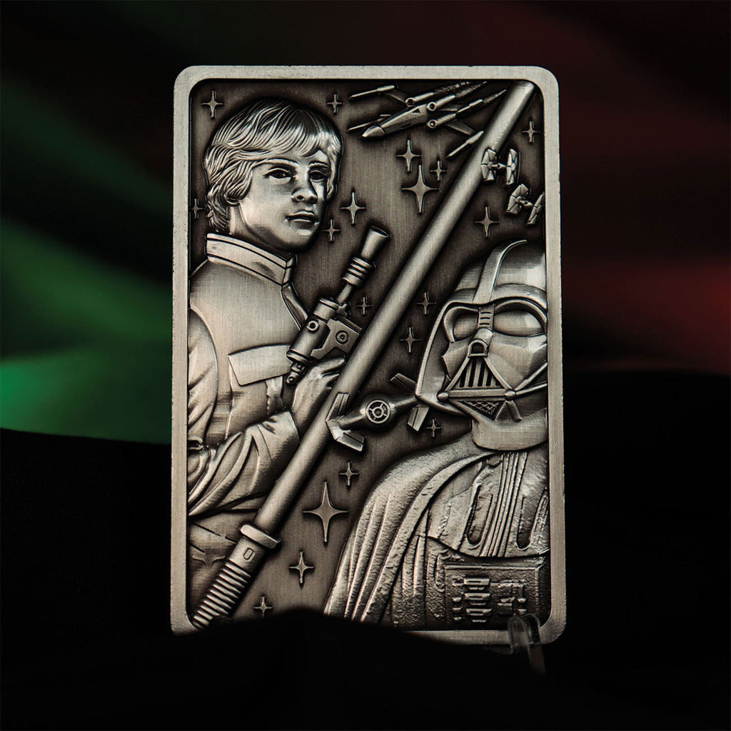 Image produit Star Wars - Réplique de lingot en métal Luke et Dark Vador Édition Limitée