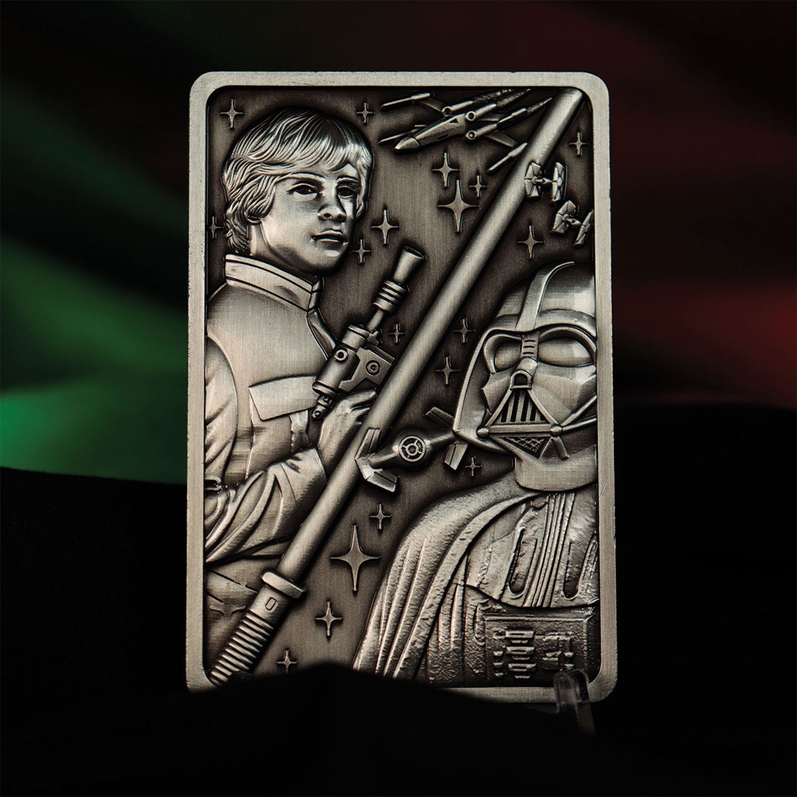 Image produit Star Wars - Réplique de lingot en métal Luke et Dark Vador Édition Limitée