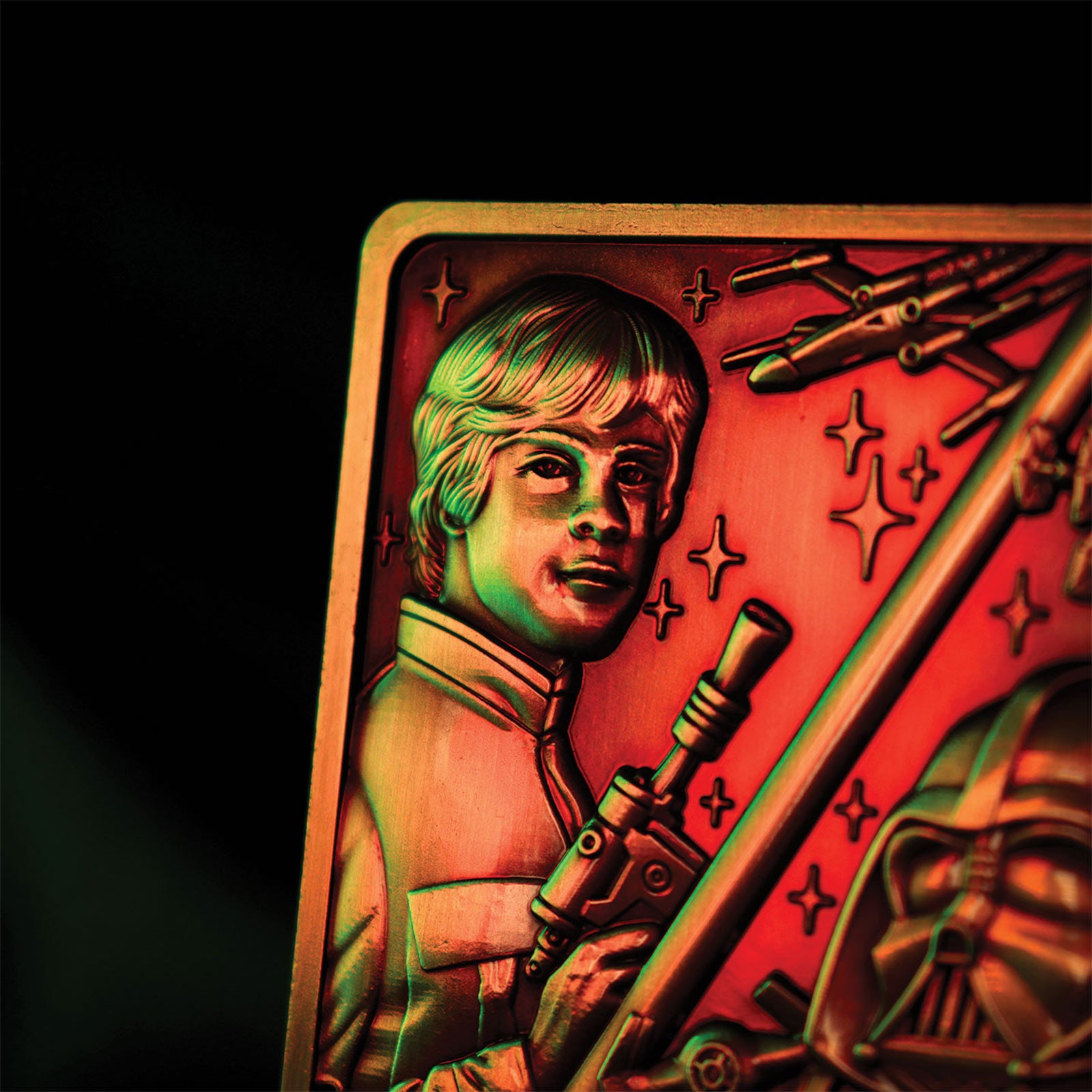 Image produit Star Wars - Réplique de lingot en métal Luke et Dark Vador Édition Limitée
