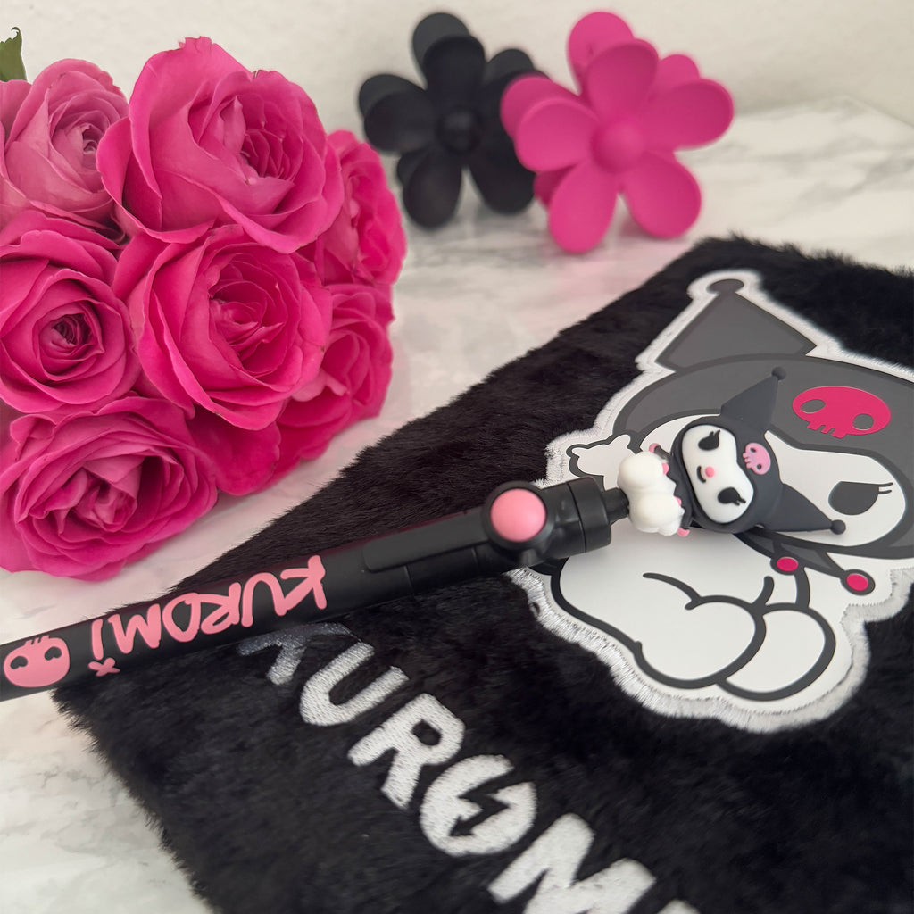 Image produit Hello Kitty - Carnet en peluche Kuromi