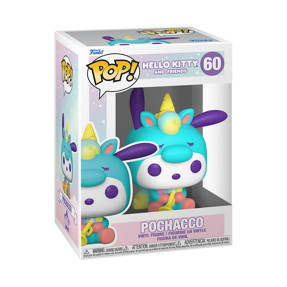 Image produit Hello Kitty and Friends - Figurine Funko Pop Pochacco Licorne
