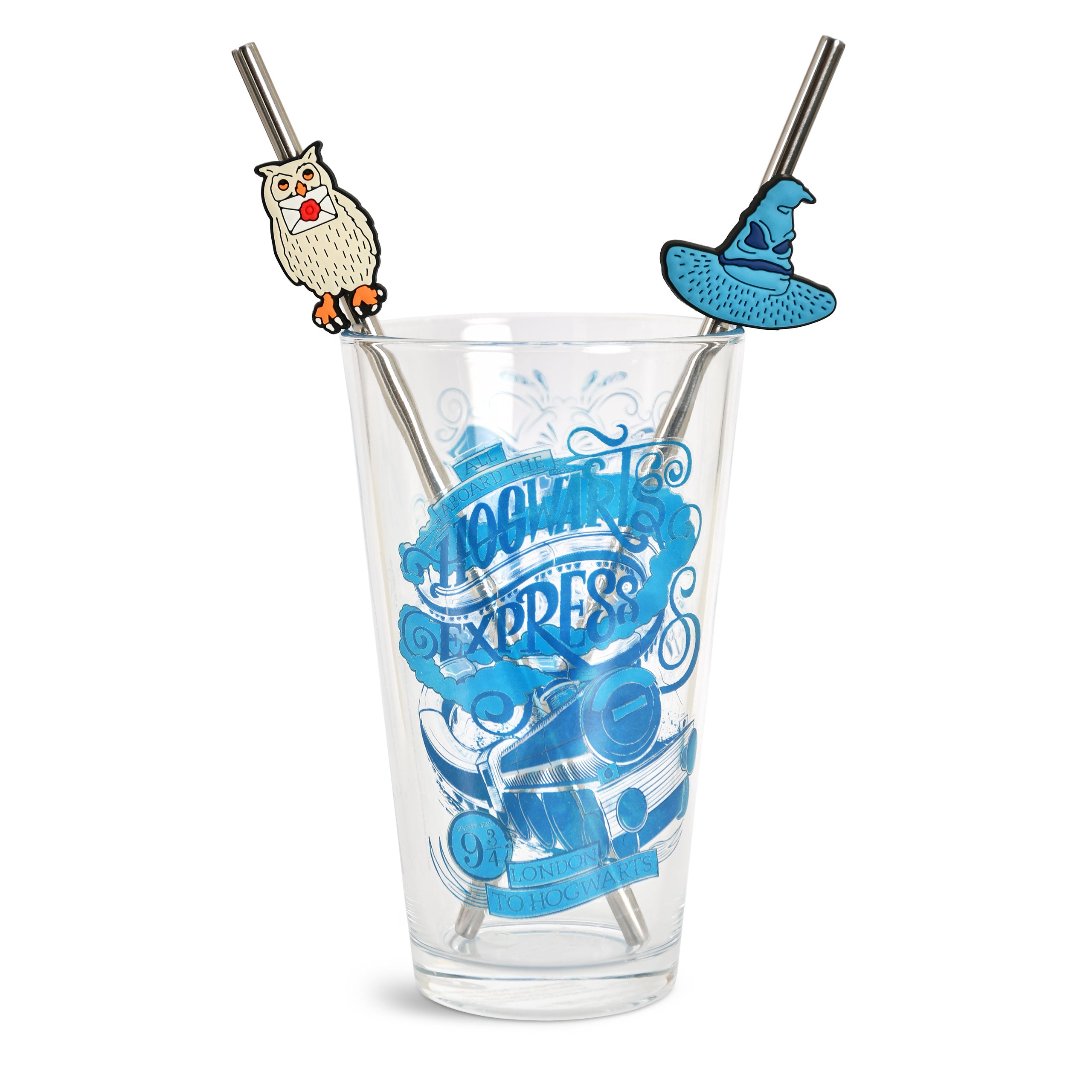 Image produit Harry Potter - Verre Poudlard avec 2 pailles