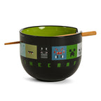 Image produit Minecraft - Bol à Ramen Creeper avec Baguettes
