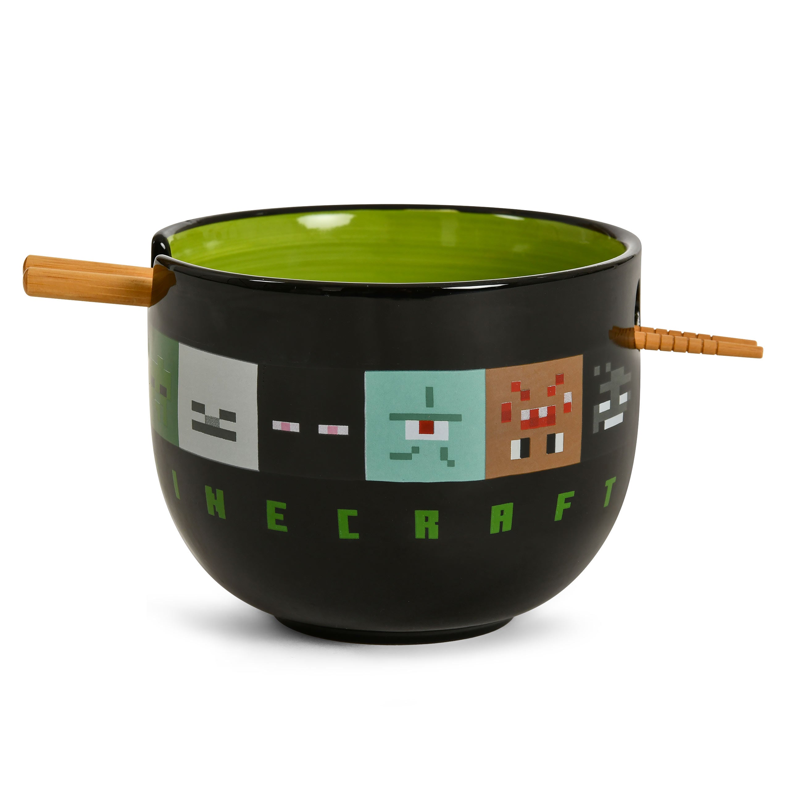 Image produit Minecraft - Bol à Ramen Creeper avec Baguettes