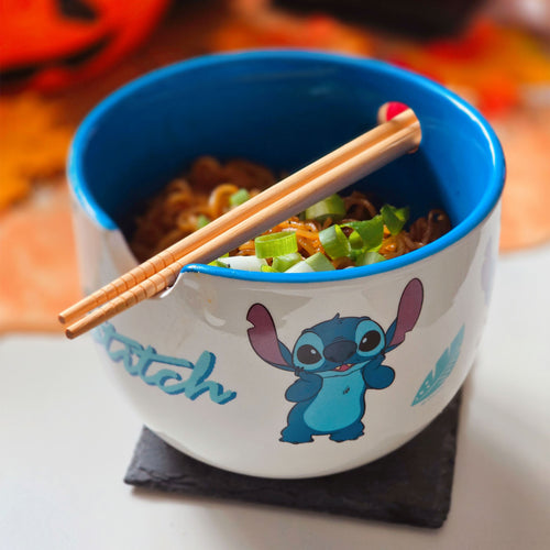 Image produit Bol à Ramen Stitch Aloha avec Baguettes - Lilo & Stitch