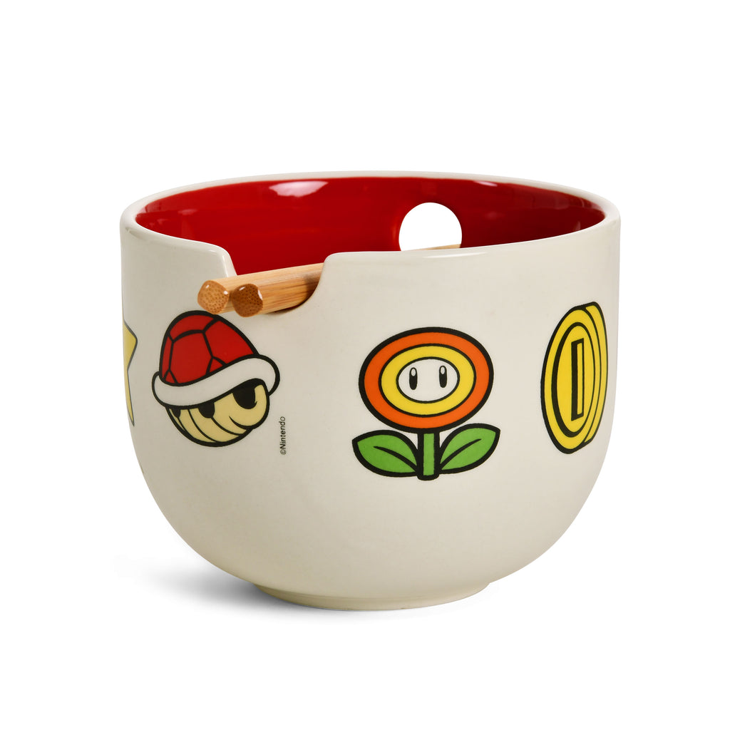 Image produit Super Mario - Bol Ramen Symboles avec Baguettes