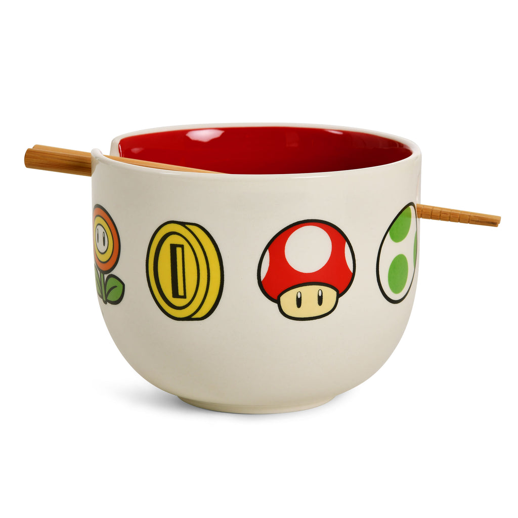Image produit Super Mario - Bol Ramen Symboles avec Baguettes