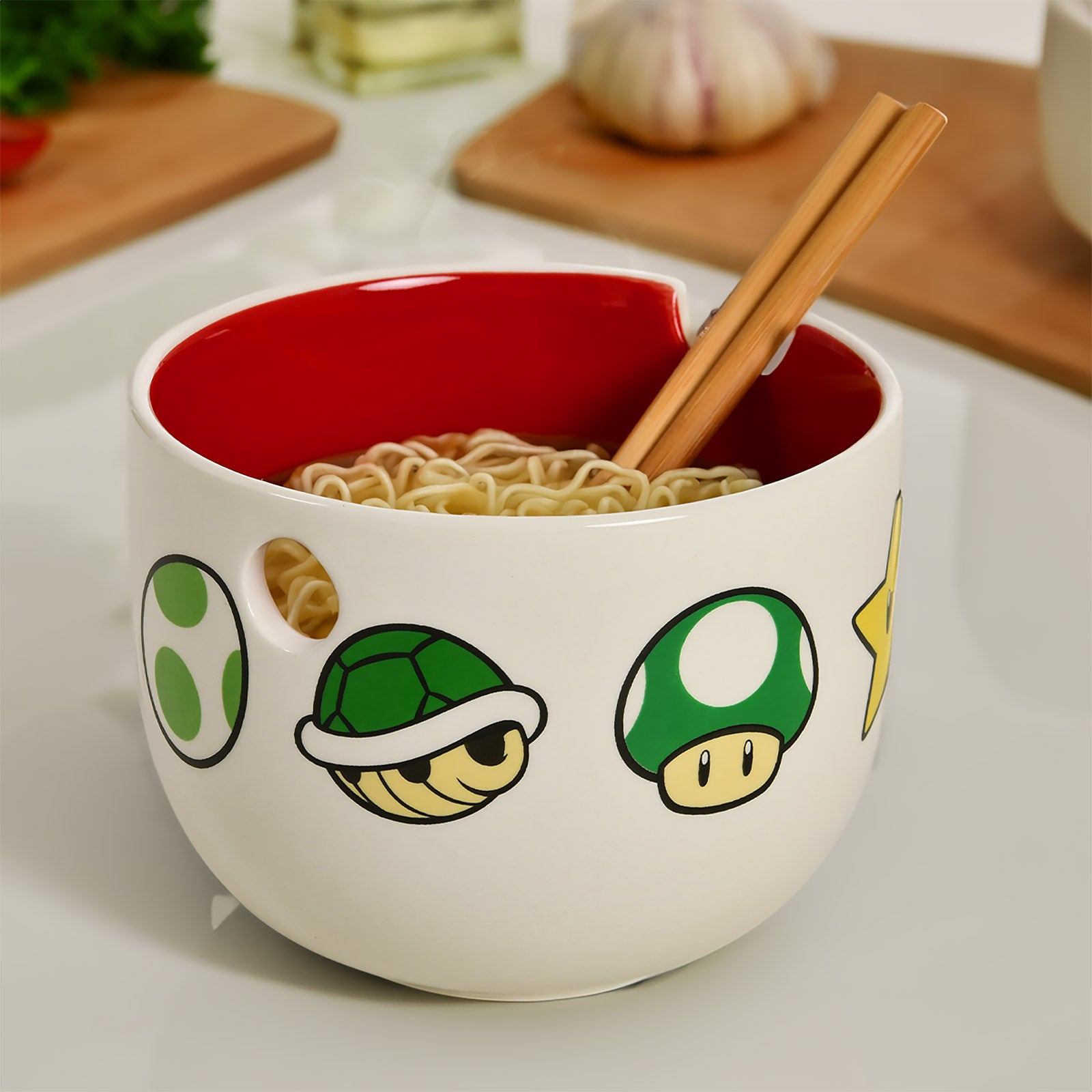 Image produit Super Mario - Bol Ramen Symboles avec Baguettes