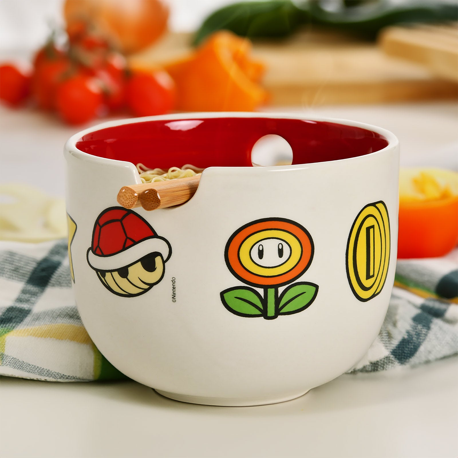 Image produit Super Mario - Bol Ramen Symboles avec Baguettes