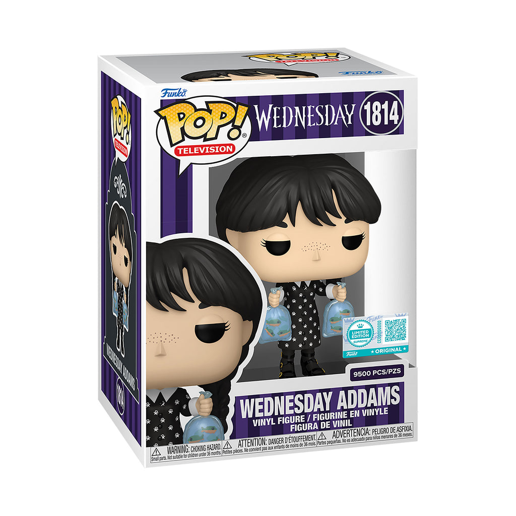 Image produit Mercredi avec piranhas Figurine Funko Pop Limited Edition Supreme