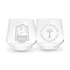 Image produit Le Seigneur des Anneaux - Le Poney Fringant & Gondor, lot de 2 verres