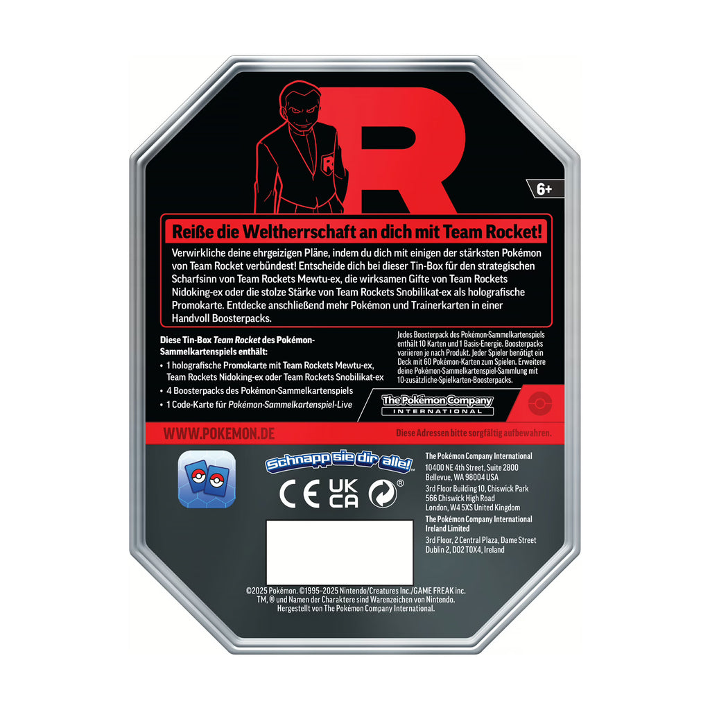 Image produit Pokemon - Boîte de Cartes à Collectionner Team Rocket Mewtwo-Ex