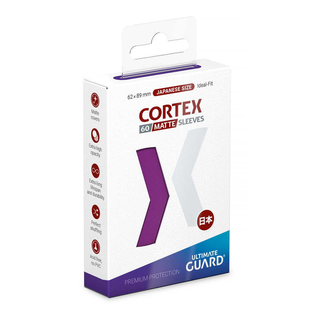 Image produit Protège-cartes Cortex Ultimate Guard violet mat – format japonais, lot de 60