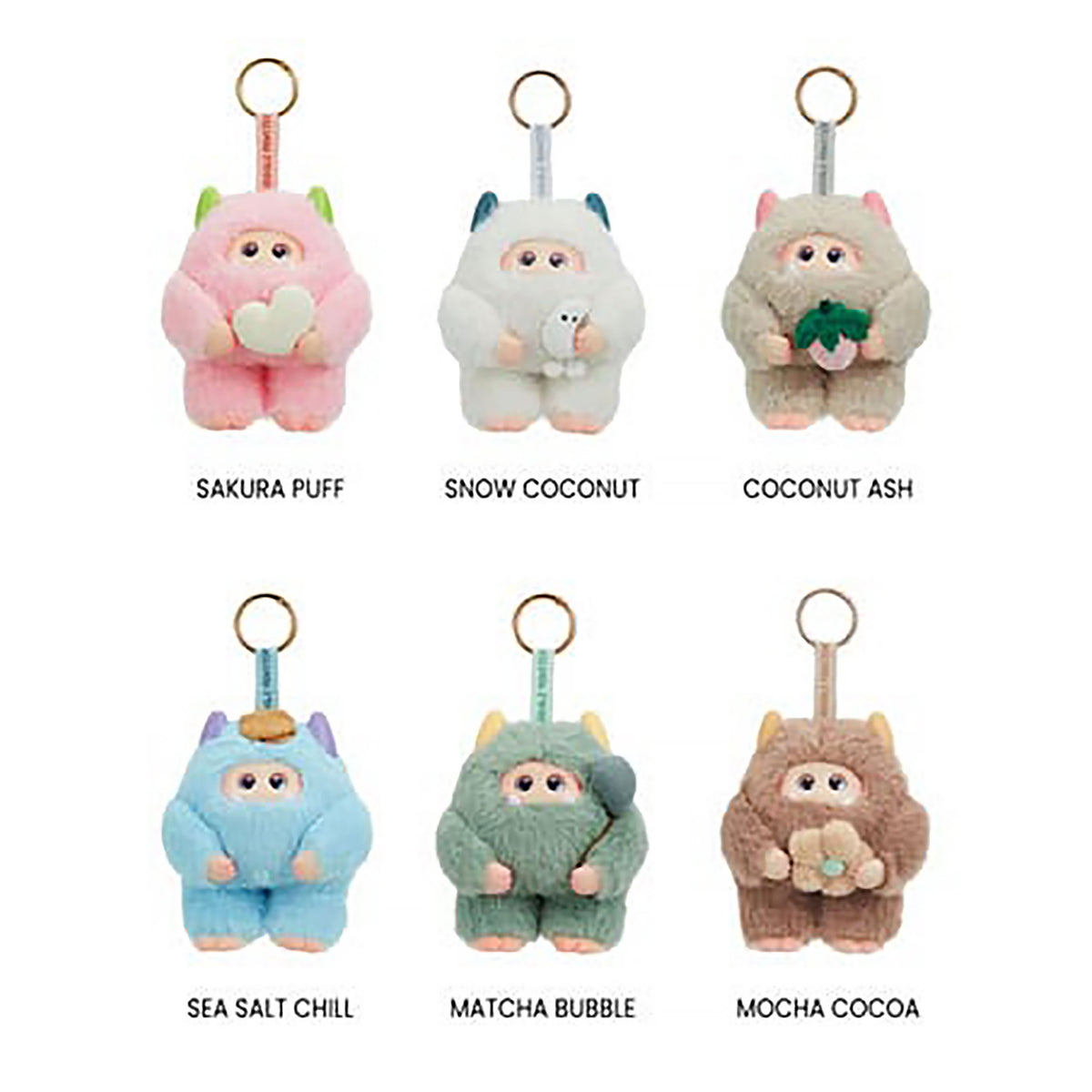 Image produit Giggle Monster - Porte-clés en peluche mystère Marshmallow Dreams